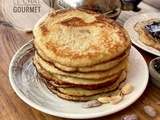 Pancakes au beurre de cacahuètes et à la noix de coco