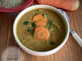 Soupe aux lentilles, carottes et cumin