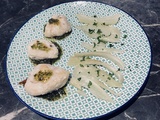 Joues de lotte au pesto de coriandre