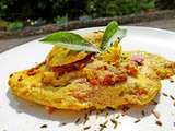 Escalopes de poulet fermier à la crème coco/ masalé/ et poudre de baobab