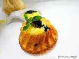 Facile - Mini clafoutis au crabe/mayonnaise/spiruline/ail noir