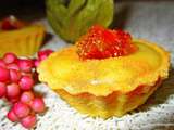 Mignardises sablées à la crème frangipane, fruits confits et cannelle