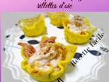 Mini coupelles - spicy aux rillettes d'oie