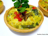 Quiche feuilletée légumes fromages et pesto