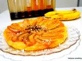 Tarte tatin feuilletée à la banane et rhum