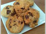 Scones à la farine d’avoine pépites de chocolat et raisins secs