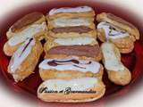 Eclairs Vanille, Café, Chocolat