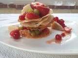 Millesfoglie croccante ai frutti - Millefeuille croustillant aux fruits