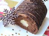 Bûche façon  Paradis Noir  (recette Demarle)