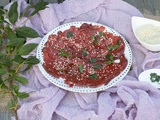 Carpaccio de boeuf à la sauce soja