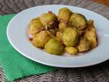 Choux de Bruxelles, pommes de terre, et lardons au café (au Cookéo)