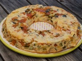 Clafoutis courgettes tomates mozzarella