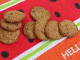 Cookies croustillants flocons d'avoine, raisins secs et pépites de chocolat