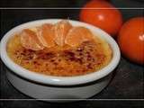 Crème brûlée à la mandarine