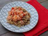 Crevettes au fromage ail et fines herbes (au Cookeo)