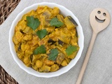 Curry d’aubergines au lait de coco