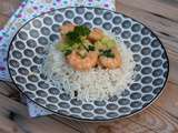 Curry de crevettes à la citronnelle (au Thermomix ou sans)