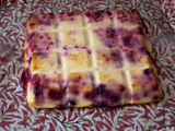 Gâteau fruits rouges et fromage blanc