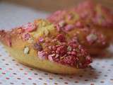 Madeleines aux pralines roses