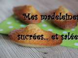 Madeleines sucrées et salées (index de recettes)