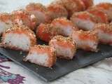 Makis de saumon au sésame