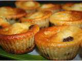 Petits cakes au fromage blanc et aux pépites de chocolat