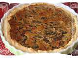 Quiche aux champignons, aux tomates et au Philadelphia