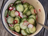 Salade concombre, radis et aneth