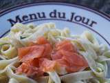 Tagliatelles au saumon fumé (mes pâtes de soirs de flemme)