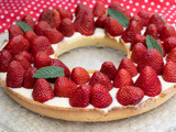 Tarte couronne aux fraises