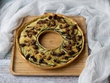 Tarte couronne courgettes, moutarde à l’ancienne