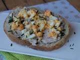 Tartines Oeuf Mimosa (recette de Cyril Lignac)