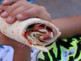 Wrap jambon tomate concombre salade