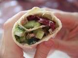 Wraps au concombre et au thon