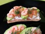 Tartine Avocat-Crevettes