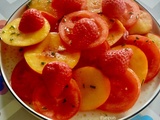 Carpaccio de fruits et sa petite vinaigrette