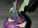 Purée de pomme de terre au chou rave violet chapeauté d'un steak haché