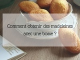 Comment réussir des madeleines avec une bosse