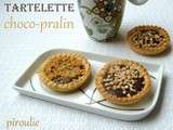 Mini tartelettes au chocolat et au pralin façon rocher suchard