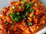 Risotto chorizo et tomates