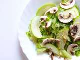 Salade pomme, champignon et parmesan pour Culino Versions