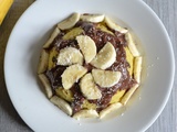 Bowl cake à la banane, chocolat, coco