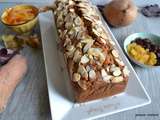 Cake à la patate douce, farine de châtaigne et fruits confits