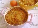 Crumble abricots-beurre de cacahuètes