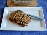 Crumble de lentilles-tomate à la fourme d'Ambert et cantal