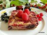 Flan aux fruits rouges