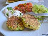 Galettes de courgettes aux cacahuétes