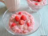 Riz au lait tout rose