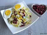 Salade d'endive-avocat-grenade