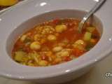 Soupe haricots coco et risoni